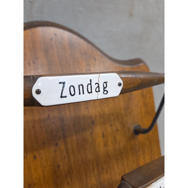 Wood Antique Dutch Wall Mounted Organizational Rack for Newspapers/Magazines For Sale - Image 7 of 10
