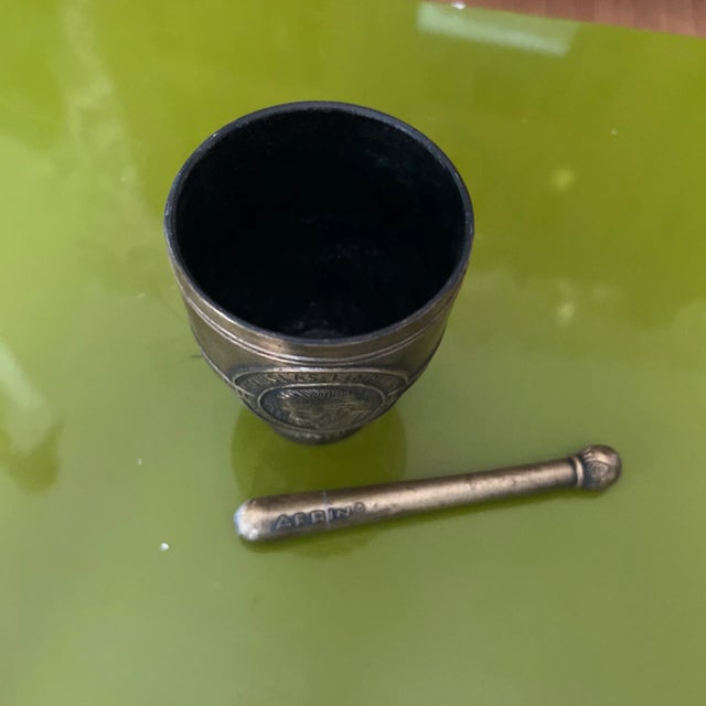 1960s Brass Mortar and Pestle For Sale - Image 4 of 6