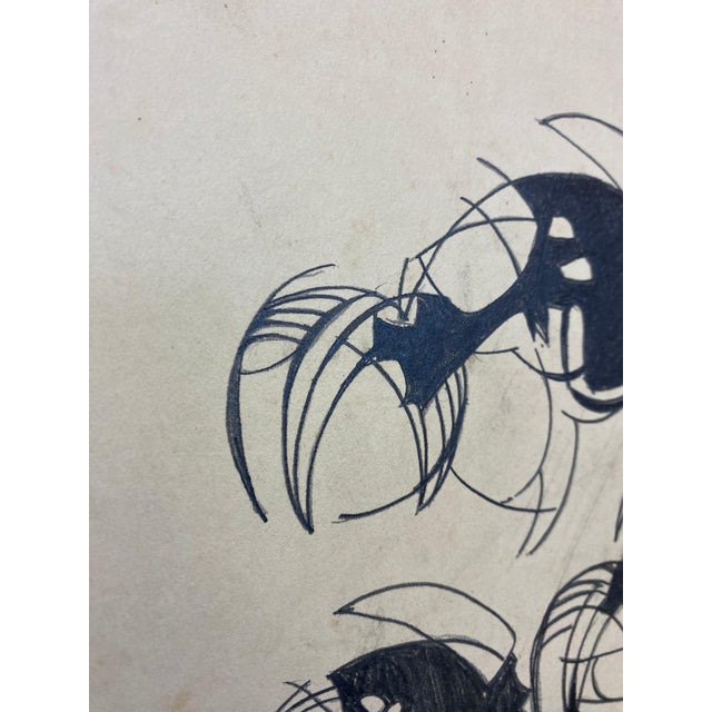 1990s Horse Race, Pen and Ink on Board, Signed Alton S Tobey For Sale - Image 4 of 12