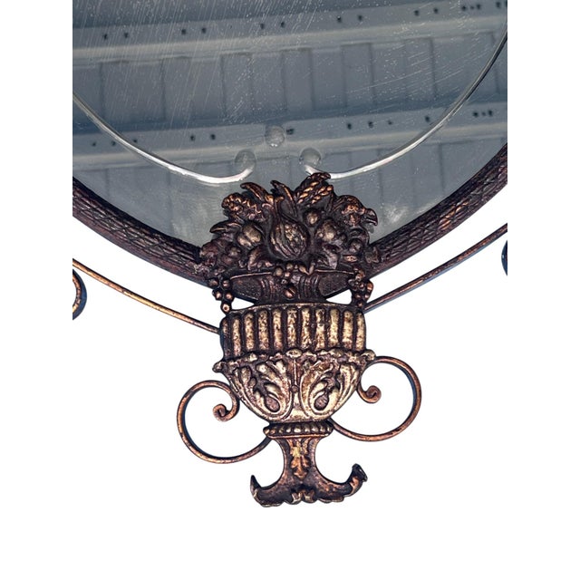 Early 20th Century Oscar Bach Style Marble Top Iron Console Iron Mirror For Sale - Image 15 of 18
