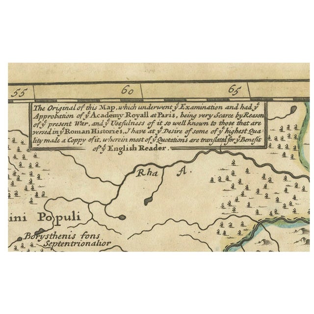 Roman Empire Map by Moll, 1730 For Sale - Image 4 of 6