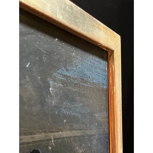 Jos De Cock, Night's Glimmer, Oil on Canvas, 1963 For Sale - Image 12 of 15