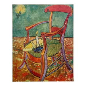 Vincent Van Gogh Vintage 1947 Postimpressionist Lmtd Edtn French Fine Art Lithograph Print " La Fauteuil De Gauguin " 1888