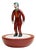 Subbuteo Ornament Sculpture in Double-Mold Ceramic from Artigianato Italiano For Sale