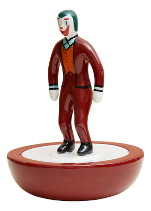 Subbuteo Ornament Sculpture in Double-Mold Ceramic from Artigianato Italiano
