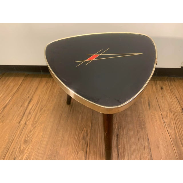 Metal Kidney-Shaped Flower Table or Plant Stand, 1950s For Sale - Image 7 of 10