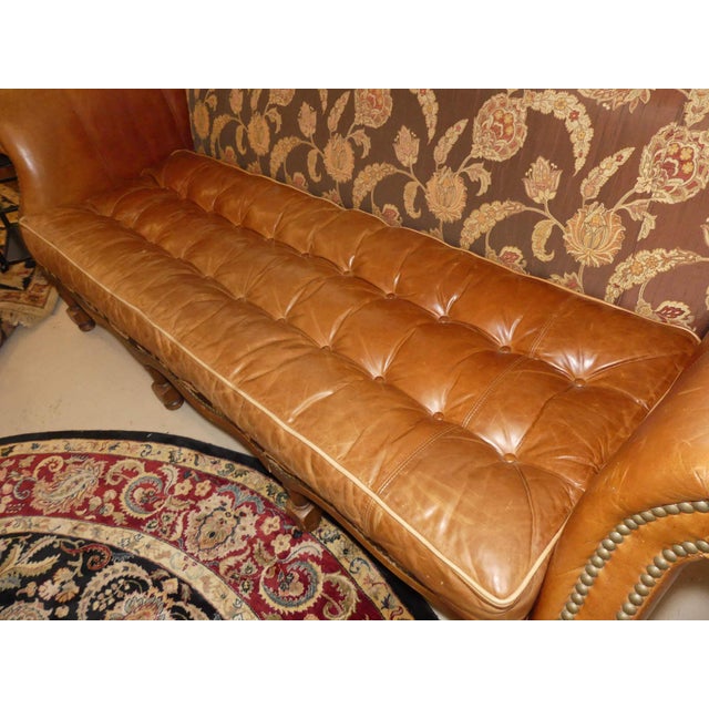 Vintage Old Hickory Tannery Rolled Arm Leather and ...