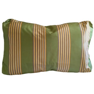 Thai Silk Stripe Pillow by Katrin Herden for Sohil Design For Sale