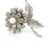Metal 1990s Mikimoto Estate Akoya Flower Pearl Brooch Pin Sterling Silver 6.16 mm For Sale - Image 7 of 10