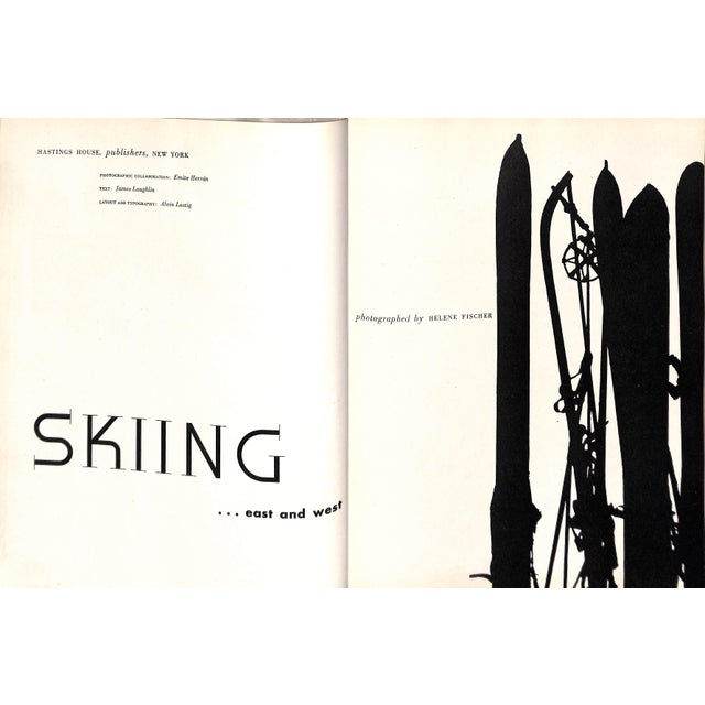 Traditional "Skiing... East and West" Book 1946 Fischer, Helene [Photographed By] For Sale - Image 3 of 11