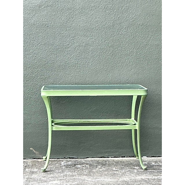 Vintage Boho Brown Jordan “Florentine” Side Table For Sale In West Palm - Image 6 of 7