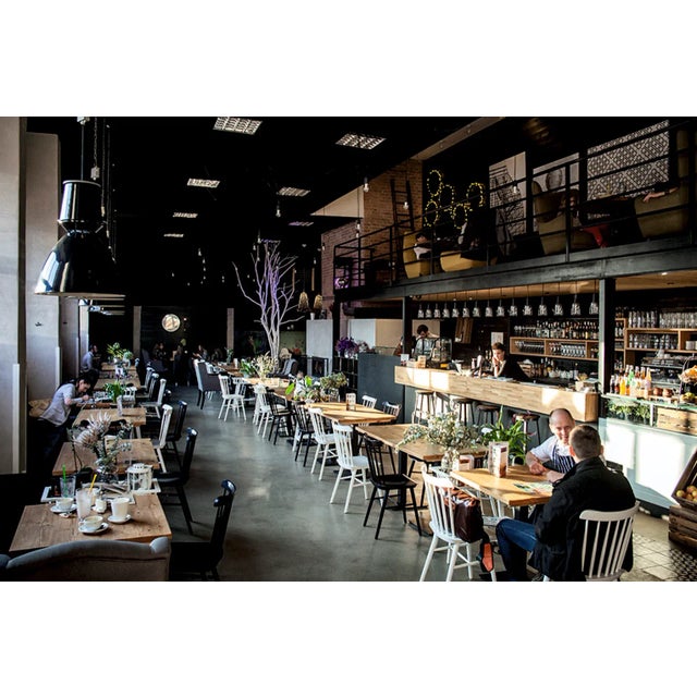 Vintage Type 24 401 Black Enameled Loft Lamp from Elektrosvit For Sale - Image 10 of 11