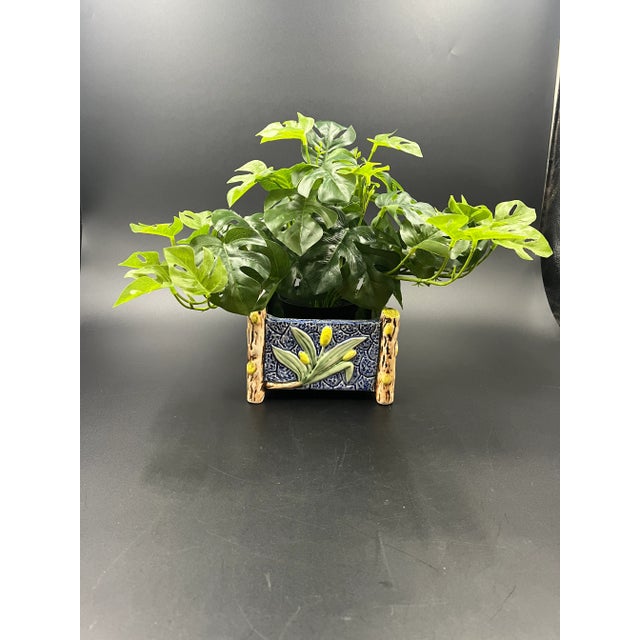 Early 20th Century Royal Worcester Majolica Square Jardiniere/Planter/Cachepot For Sale - Image 12 of 12