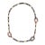 Modern Hermes Attelage Horn Necklace Peach Lacquer Long 36" Square Links For Sale - Image 3 of 4
