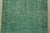 Green Tabriz Runner 1’11” X 10’9” Green Wool Vintage Overdyed Hand-Knotted Rug For Sale - Image 8 of 12