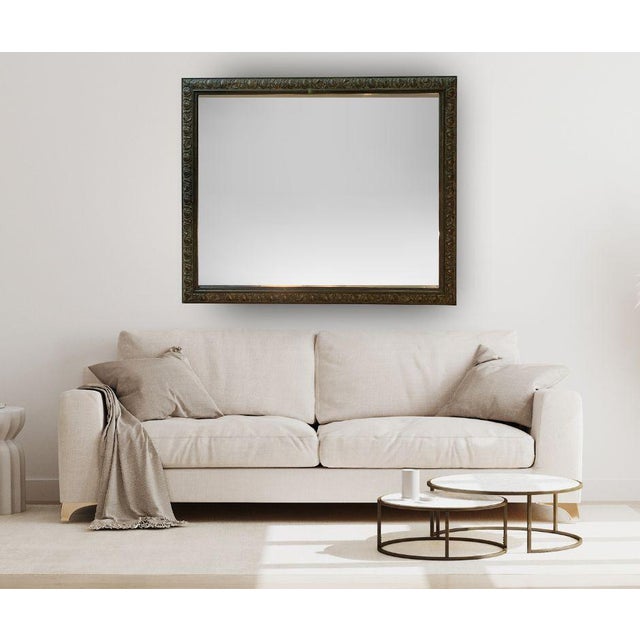 Baroque Hand Crafted Italian Wood Mirror For Sale - Image 3 of 15