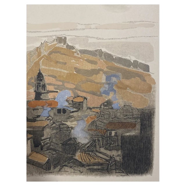 Paul Jouve, Landscape, Numbered 1/16, 1932, Wood Engraving For Sale