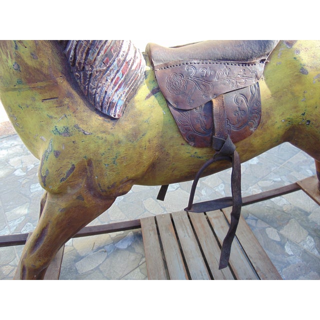 19th Century Wooden Rocking Horse For Sale - Image 10 of 16