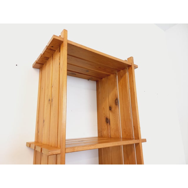 Vintage Pine Wall Shelves in the style of Maison Regain, 1980s, Set of 2 For Sale - Image 12 of 16