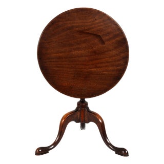 Rare English Queen Anne Antique Miniature Salesman Sample Tilt-Top Table For Sale