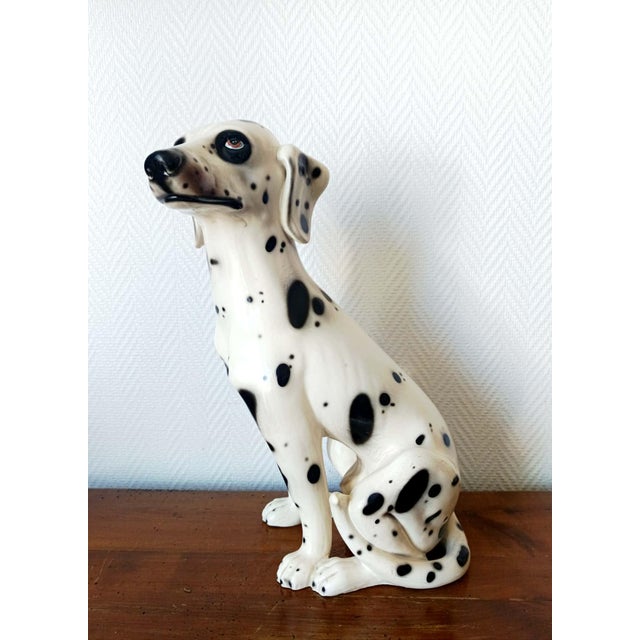 Vintage Ceramic Dalmatian Dog, Italy, 1970s For Sale - Image 3 of 14