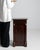 1820-1829 France Rich Mahogany Mahogany Pedestal Cabinet For Sale - Image 4 of 11