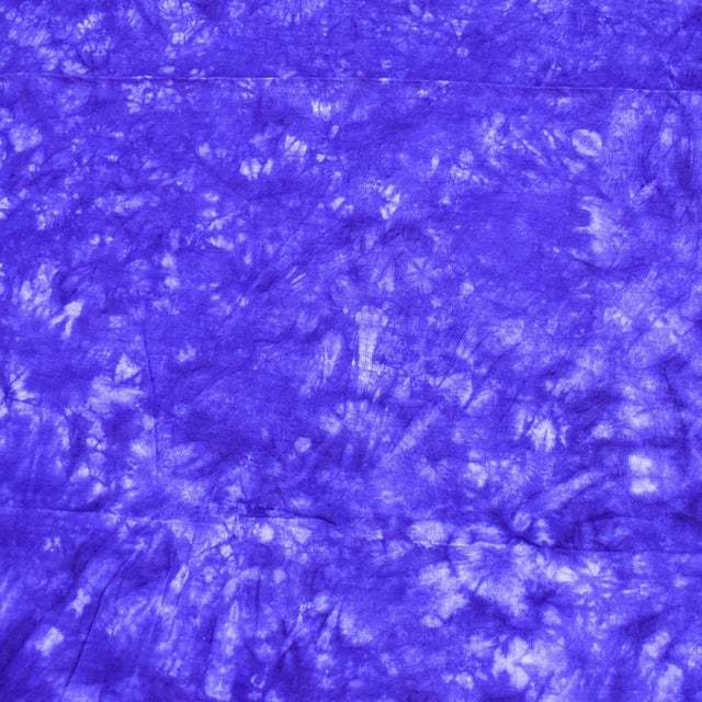 Textile Early 20th Century Yoruba Tie-Dyed Textile Purple Nigeria 82x81.5 inch For Sale - Image 7 of 7
