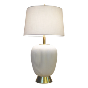 XL Lightolier Gerald Thurston Modern Porcelain Table Lamp Architectural Pottery 1960's