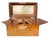 Brown Fine George III Parquetry Teacaddy For Sale - Image 8 of 10