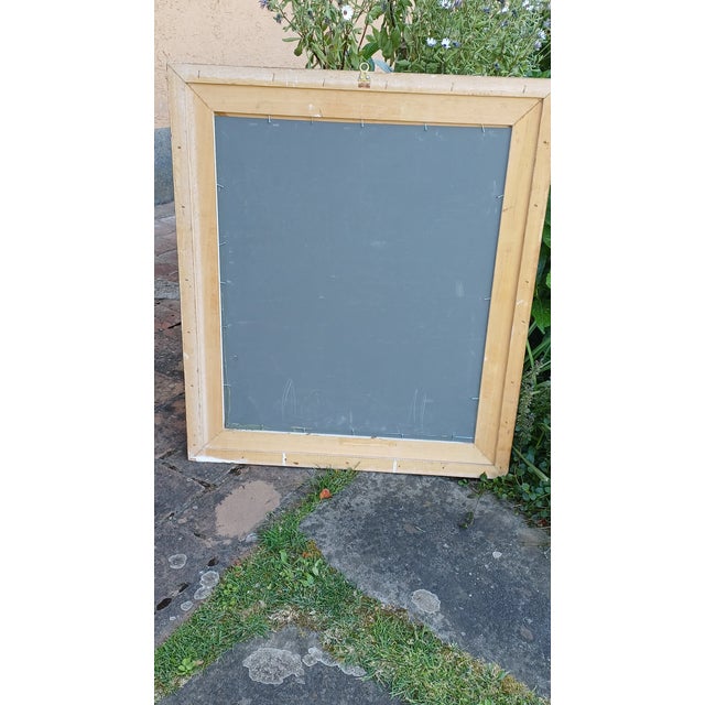 Glass Vintage Italian Mirror with Simple Gold Frame, 1960s For Sale - Image 7 of 8