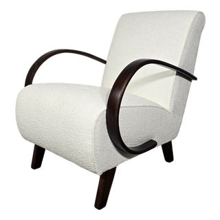 Art Deco Lounge Chair by Jindrich Halabala, 1940s For Sale
