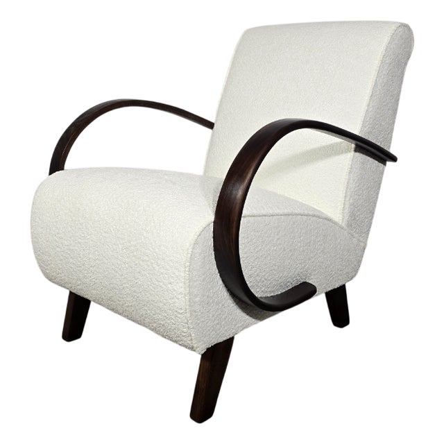Art Deco Lounge Chair by Jindrich Halabala, 1940s For Sale