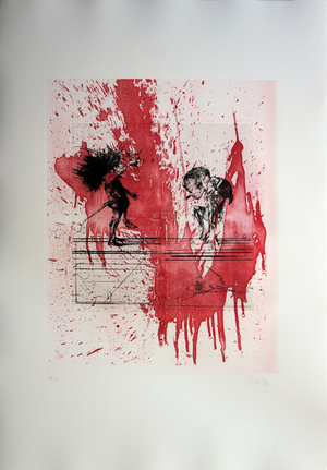 Dado, Fête de Sang, Etching