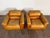 Vintage 1970's Italian Cognac Leather Lounge Chairs For Sale - Image 15 of 16