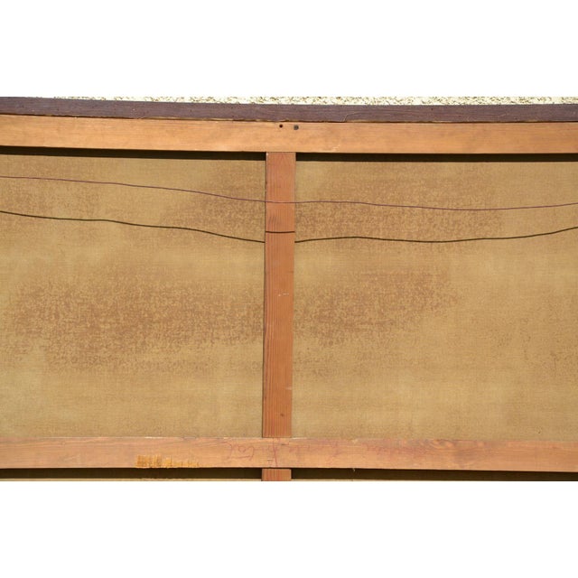 F. Gonnet, Romantic Scene, 20th Century, Large Oil on Canvas For Sale - Image 10 of 11