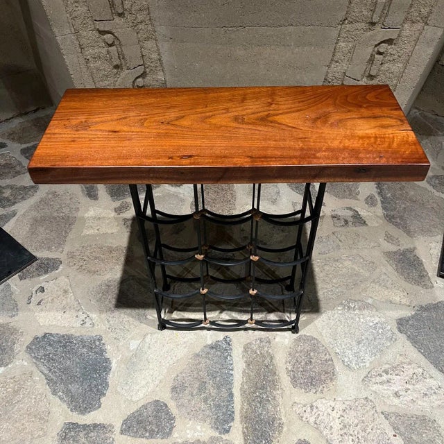 Mid-Century Modern Wine Bar Walnut Table by Arthur Umanoff, 1950s For Sale - Image 11 of 15