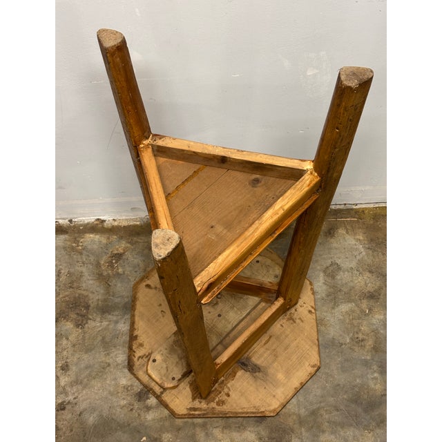 19th Century English Pine Cricket Table For Sale - Image 9 of 9