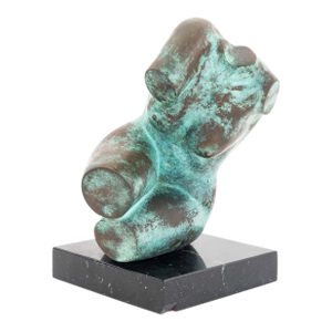 Bronson Nude Torso Verdigris Patinated Bronze