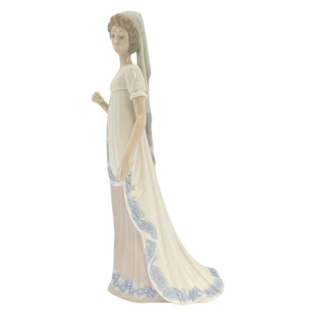 A Lladro Viennese Lady porcelain figurine, model #5322, produced in Spain during the late 20th century. This refined...