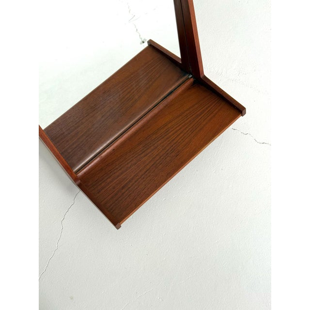 1960s Teak Mirror with Shelf from Aksel Kjersgaard, 1960s For Sale - Image 5 of 7