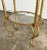 Gold Vintage Italian Gold Gilt Rope 3 Tier Etagere Display For Sale - Image 8 of 10