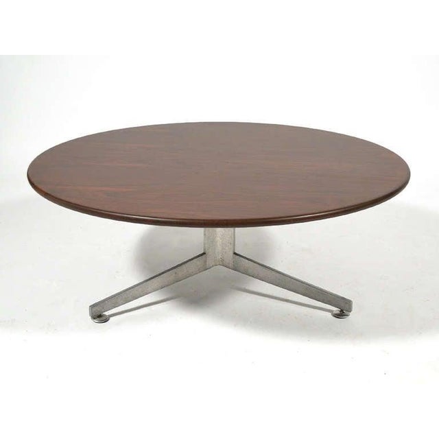 Lehigh Furniture Company Ward Bennett Rosewood and Aluminum Coffee Table by Lehigh For Sale - Image 4 of 9
