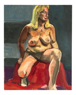 Nude Female Acrylic on Canvas Painting by Esther Triffler