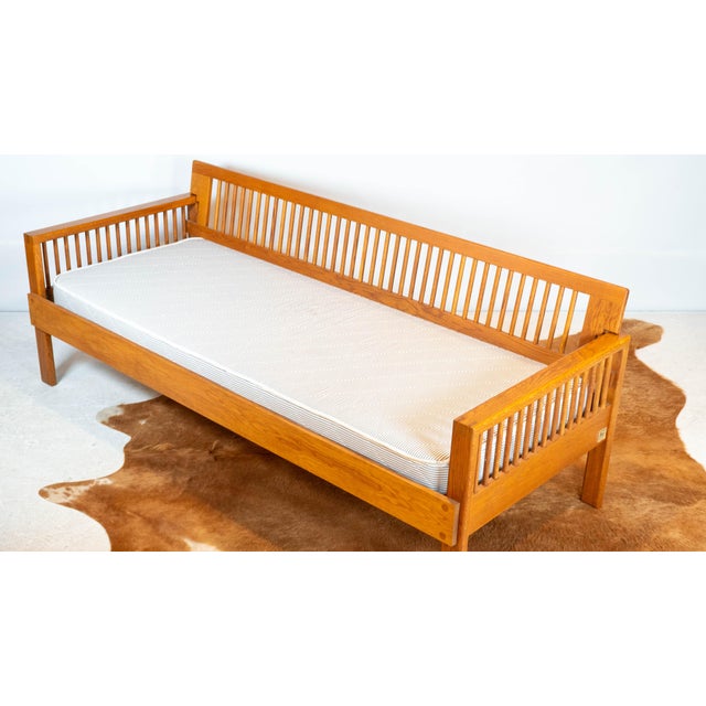 Vintage Charles Webb White Oak Wood Daybed Sofa For Sale In Boston - Image 6 of 18