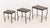 Set of Three Contemporary Mahogany Inlay Nesting Tables For Sale In New York - Image 6 of 11