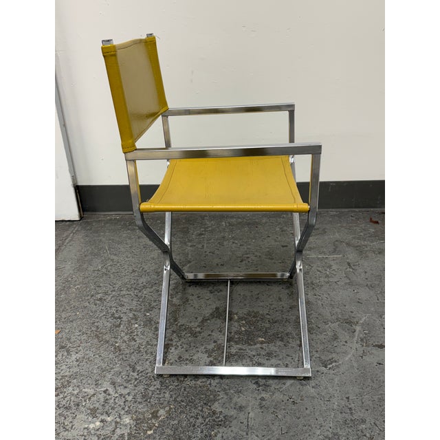 Director Style Yellow Armchair, Vintage For Sale In San Francisco - Image 6 of 12