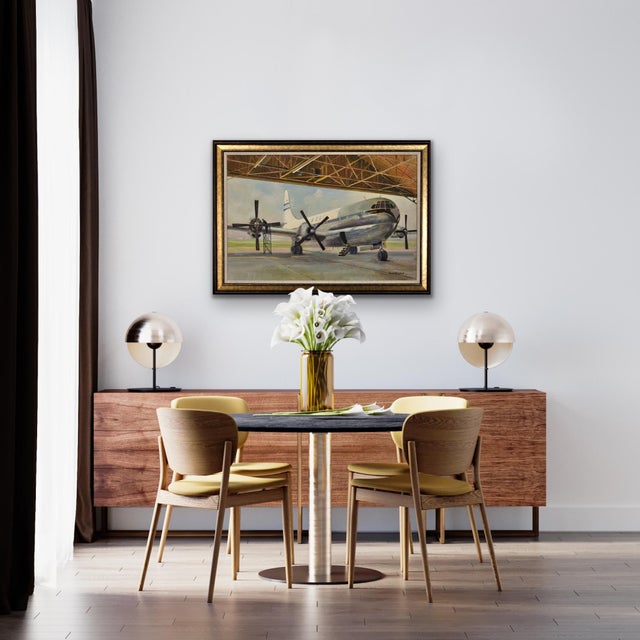 David Shepherd, Boac Boeing 377 Stratocruiser, 1953, Oil on Canvas, Framed For Sale - Image 15 of 18