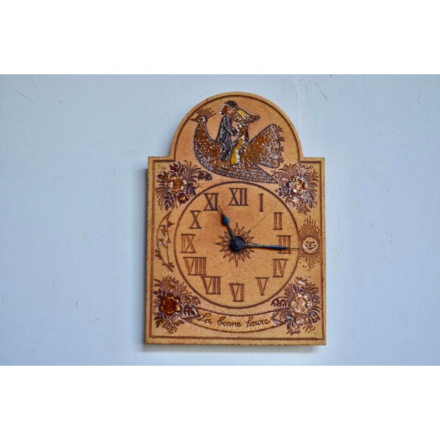 Les amoureux de Peynet Clock by Roger Capron, France, Vallauris For Sale - Image 11 of 14