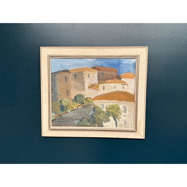 Sven‑erik Markhed, Cityscape, 1950s, Oil Painting, Framed For Sale - Image 10 of 18