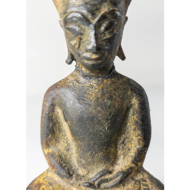 Metal 18th Century or Earlier South East Asian Burmese Buddha Figure For Sale - Image 7 of 10